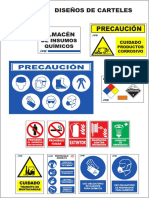 Diseño Carteles Almacen de Quimicos