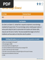 C CASE 10: Railroad Budget Blowout: Firm Style Interview Round