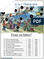 There Is - Are True or False Activity