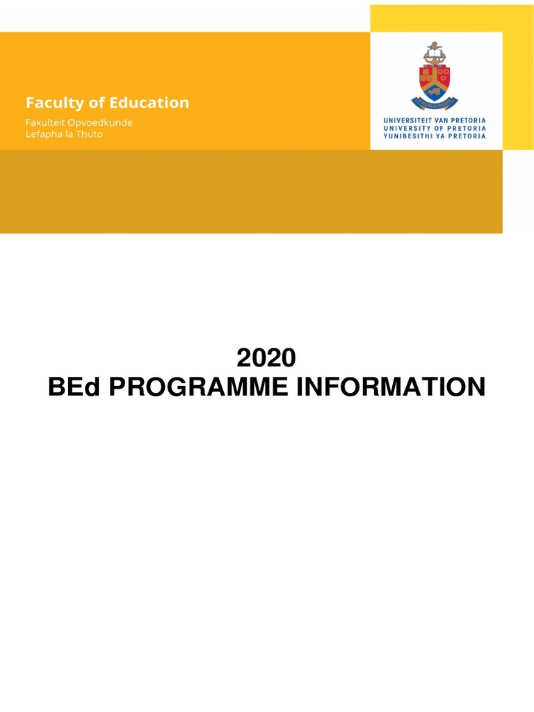 2020 BEd Programme Regulations | PDF | University And College Admission ...