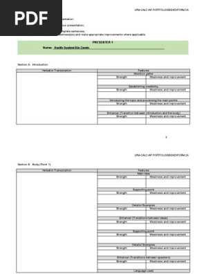 Bbi2423 Ap Portfolio Form 2a Pair Pdf Cognitive Science Human Communication