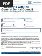 GDC UkDentist Application MQ29UKDE253W