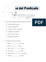 Núcleo del predicado en oraciones