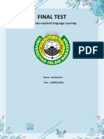 Computer-Assisted Language Learning Final Test