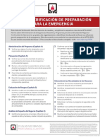 Emergency Preparedness Checklist Spanish