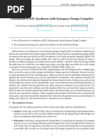 Discussion 6: RTL Synthesis With Synopsys Design Compiler