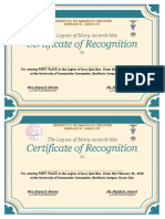 Quiz Bee Certificates