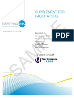 Sample: Supplement For Facilitators