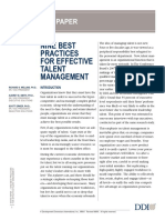 Nine Best Practices For Effective Talent Management: White Paper