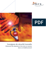 ED929 Consignes de sécurité incendie