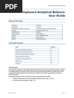 Analytical Balance Operation Manual | PDF | Weighing Scale | Weight