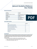 Shipboard Analytical Balance: User Guide: Manual Information