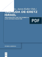 (Studia Judaica 73) Steven Fine, Aaron Koller-Talmuda de-Eretz Israel_ Archaeology and the Rabbis in Late Antique Palestine-Walter de Gruyter (2014)