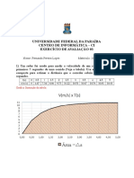 Estimando distância com regra de Simpson