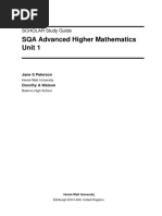 Scholar Advacned Higher Maths Unit 1