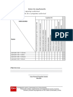 Ficha de Observación para Sustentación de PROGRAMA