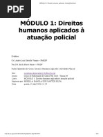 MÓDULO 1_ Direitos Humanos Aplicados à Atuação Policial