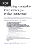 Everything You Need To Know About Agile Project Management