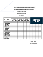 Daftar Kehadiran Praktik Belajar Lapangan