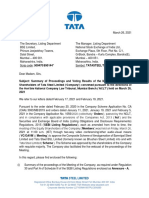 Tata Steel Limited Announcement 2
