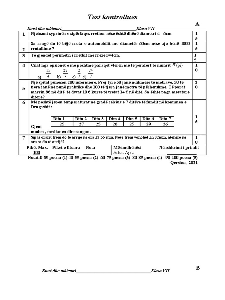 Teste 7 | PDF
