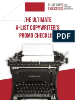 Ultimate A ListCopywritersPromoChecklist