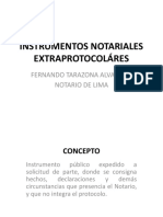 Instrumentos Notariales Extraprotocolares