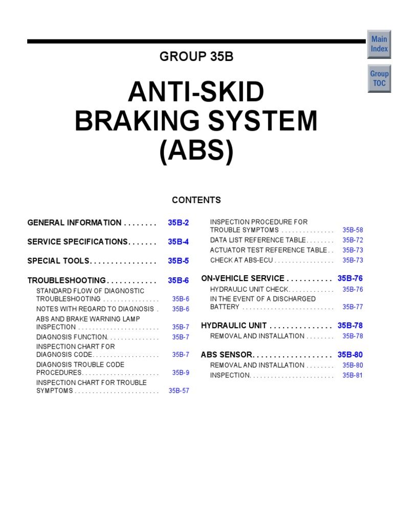 Anti-Skid Braking System (ABS) : Group 35B | Download Free PDF | Anti ...