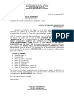 Carta N 001 - Licecnia de Construccion - Observado - Maria Luz Melgarejo