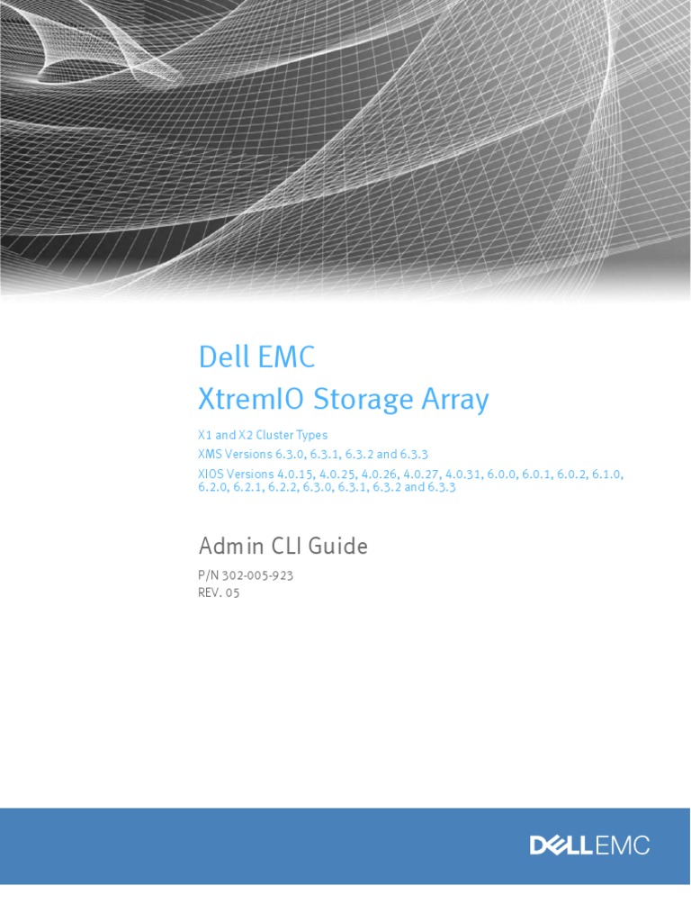 Dell Emc Xtremio Storage Array Admin Cli Guide PDF Command Line Interface Parameter