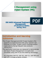 Project Management Using SAP Project System (PS)