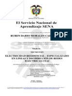 Ruben Dario Morales Cardona: Electricidad Residencial - Especializado en Lineas Y Distribución de Redes Electricas Ceai