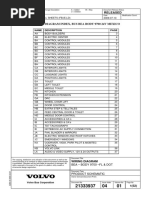 Wiring Diagram Index, Bus Bea Body 9700 24V Mexico: Name Description