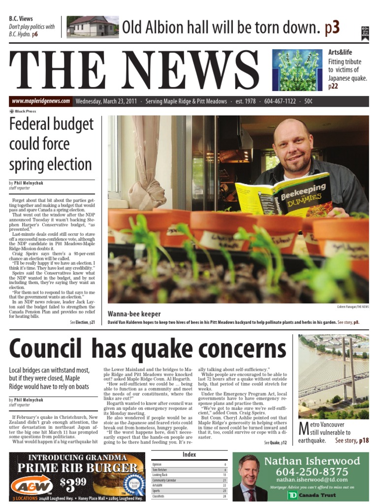 Maple Ridge Pitt Meadows News - March 23, 2011 Online Edition | PDF