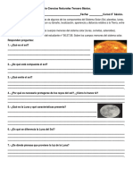 Guía Ciencias Naturales Tercero Básico Cometas, Asteroides.