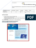 5tos Básicos Lenguaje Guía de Aprendizaje 2 Junio