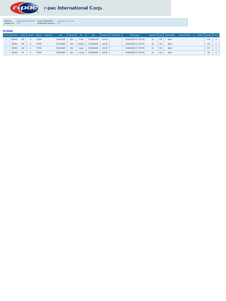 PO Details: BUCKLE202007100071592 7/10/2020 12:09:15 AM 0709 USA | PDF