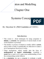 Simulation and Modelling: Chapter One Systems Concepts