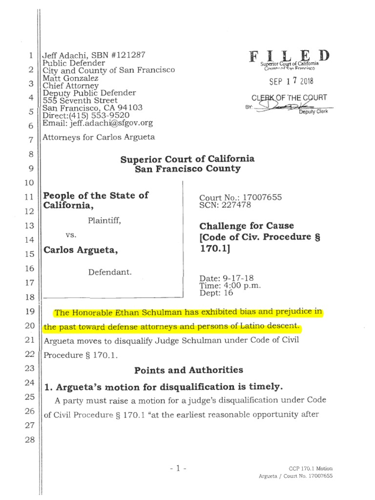 Judge Ethan P. Schulman, San Francisco Superior Court PDF Prosecutor Judge