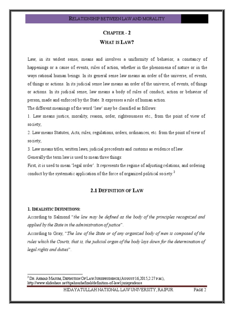 Law and Morality: Key Concepts Explained | PDF | Morality | Conscience