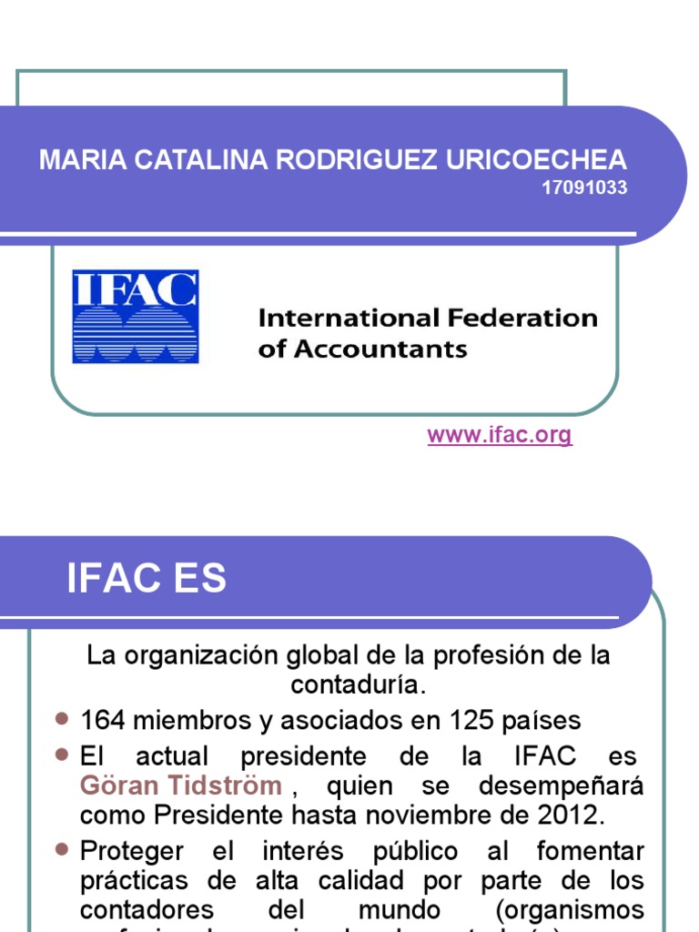 Ifac Presentacion | PDF | Auditoría | Contador