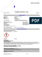 Sunlight® Liquid Dish - Fresh: Safety Data Sheet