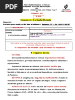 9º ANO HIST. AULAS 46 E 47- ESTOPIM DA 2ª GUERRA MUNDIAL