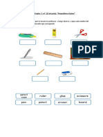 Actividad Prepositions of Place 1° A 4°