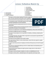 Chapter 6 Definition Match-Up - Handout