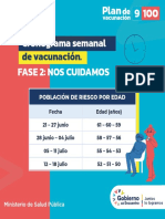 Descarga El Cronograma de Vacunacion 21 Al 27 Junio 2021 Act 17 Junio