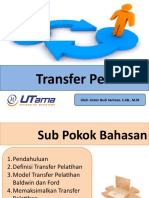 OPTIMASI TRANSFER PELATIHAN