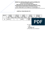 Jadwal Ujian Blok 16