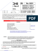 PA No. 0231: P50H401A / DW3-A P50H4011A / DW3-A P50T501A / DW3-A Service Manual