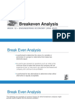 12 Breakeven Analysis